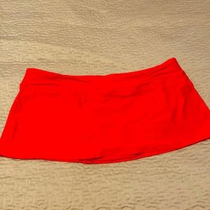 Athleta swim skirt XL red